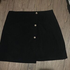 Black ribbed skirt